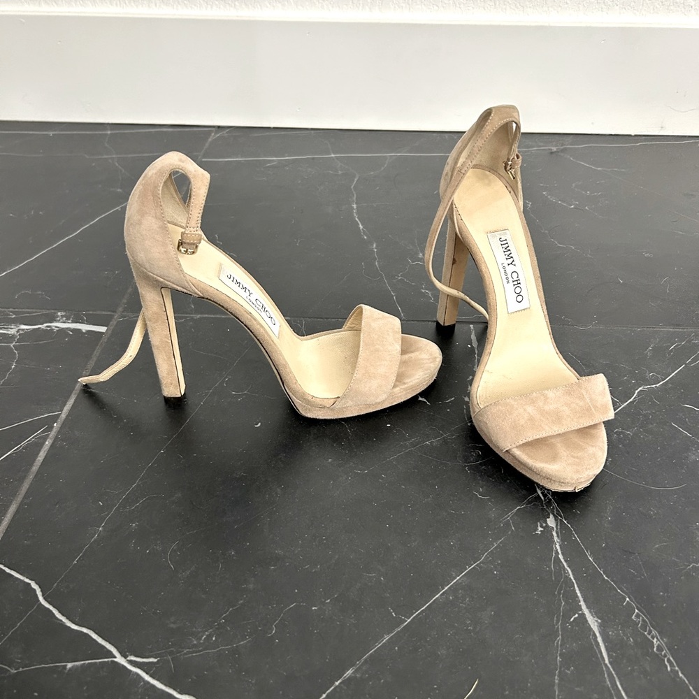 Jimmy Choo Misty 120 Suede Sandals